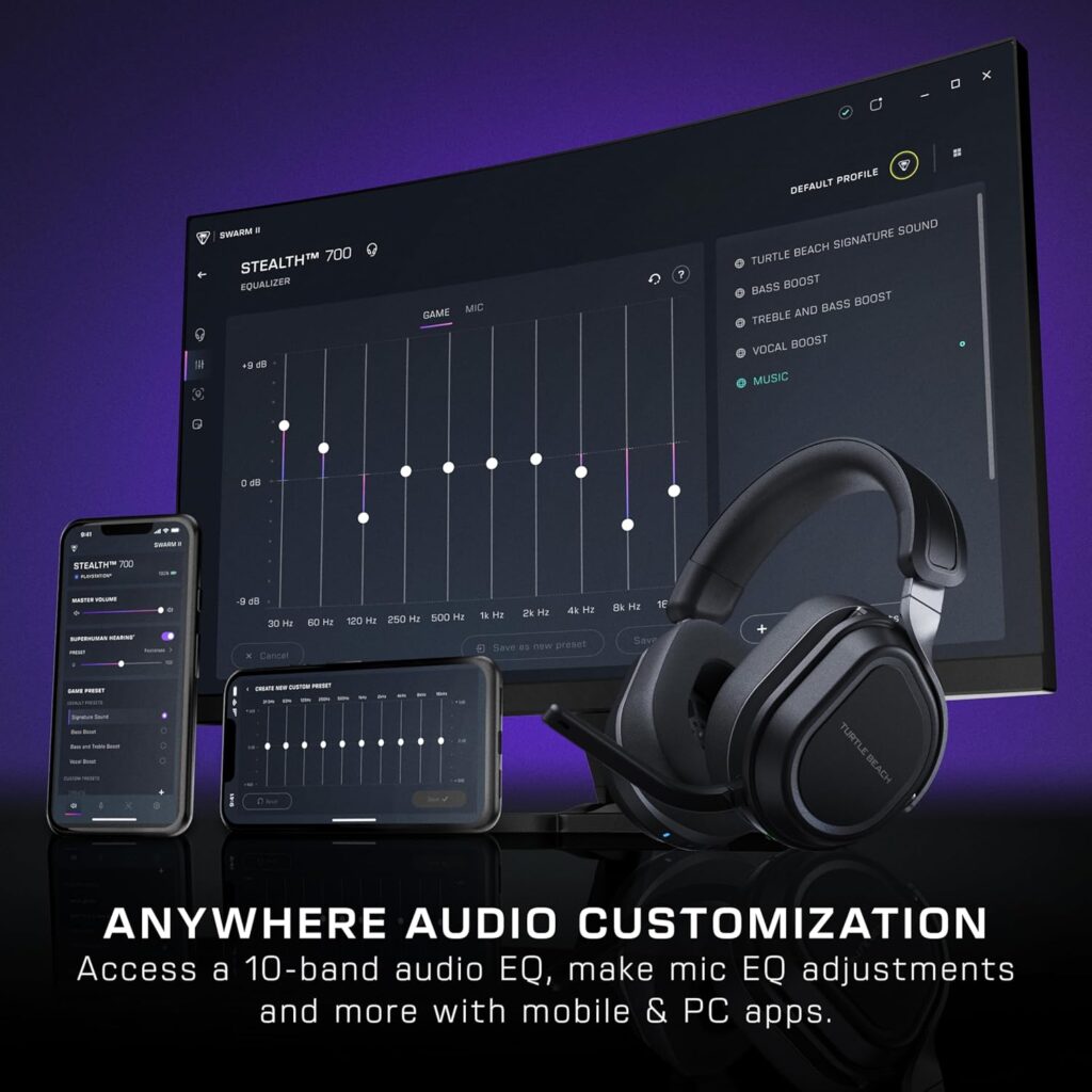 equalizer and customization options